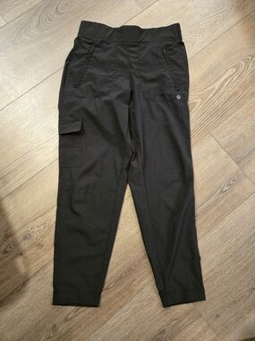 Apana Black Cargo Ankle Pants